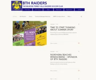 BThraiderssoccer.com.au(BTH News) Screenshot