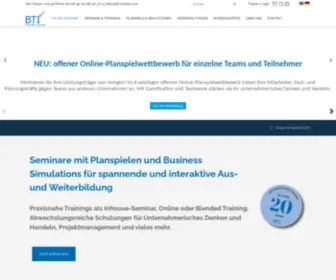 Bti-Online.com(Bti planspiele und business games) Screenshot
