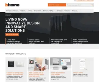 Bticino.com(Bticino International) Screenshot