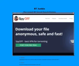 Btjunkie.net(The largest torrent search engine) Screenshot