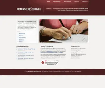 Btlawfirm.com(Braunstein and Todisco) Screenshot