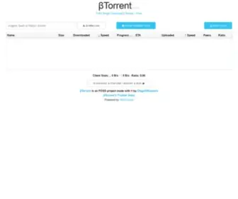 Btorrent.xyz(Browser WebTorrent Client) Screenshot