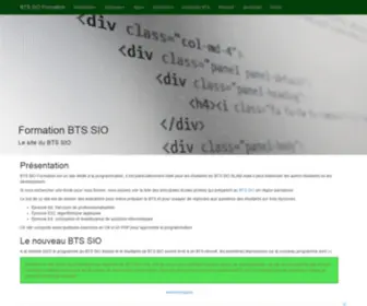 BTS-Sio-Formation.com(Présentation) Screenshot