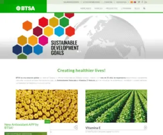 Btsa-ES.com(Fabricantes de Antioxidantes naturales y Vitamina E natural) Screenshot