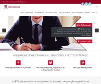 BTS.com.tn(Banque Tunisienne de Solidarité) Screenshot