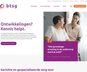 BTSG.nl(BTSG opleidingen zorgmedewerkers ouderenzorg) Screenshot