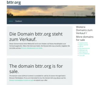 BTTR.org(bttr) Screenshot