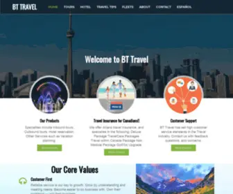 BTtravel.ca(BT Travel) Screenshot