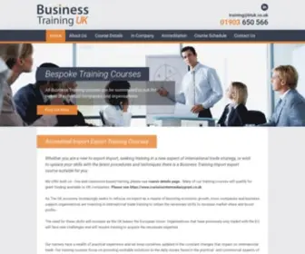 Btuk.co.uk(Business Training Import Export Training Course list) Screenshot