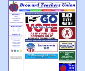 Btuonline.com(Broward Teachers Union) Screenshot