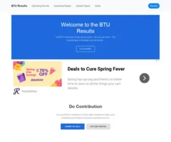 Bturesults.com(BTU Results) Screenshot
