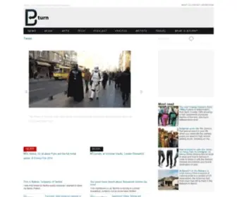 Bturn.com(Music, Culture and Style of the New Balkans Widgets Magazine) Screenshot