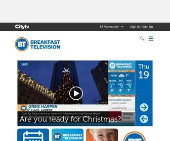 Btvancouver.ca(Breakfast Television Vancouver) Screenshot