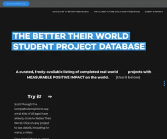 BTwdatabase.org(A worldwide database of projects) Screenshot