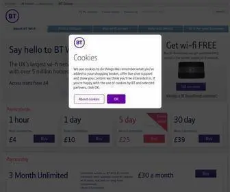 Btwifi.co.uk(Get public WiFi access) Screenshot