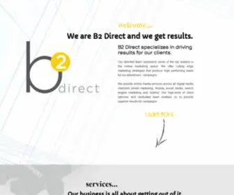 Btwodirect.com(B2direct is an Affiliate Network that specializes in Cost) Screenshot