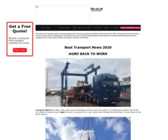 BTX.co.uk(BTX BOAT TRANSPORT) Screenshot