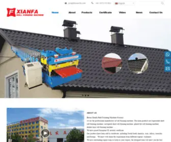 Btxianfa.com(Botou Xianfa Roll Forming Machine Factory) Screenshot