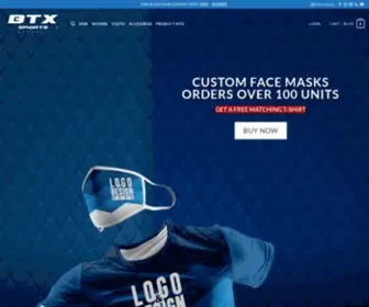 BTXsports.com(Custom Apparel & Sportwear) Screenshot