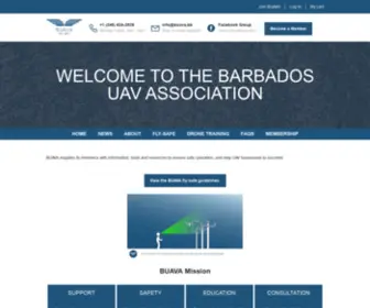 Buava.bb(The official website of the Barbados UAV Association (BUAVA)) Screenshot
