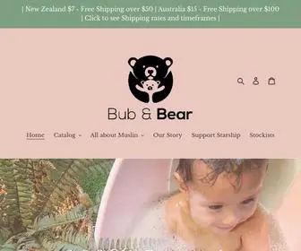 Bub-Bear.com(Beautiful organic baby care products we love and stand by) Screenshot