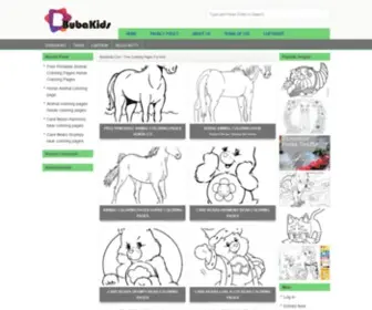 Bubakids.com(Best #1 Free Coloring Pages For Kids) Screenshot
