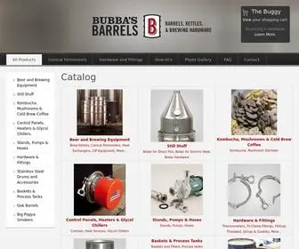 Bubbasbarrels.com(Equipment for Brewing Beer) Screenshot