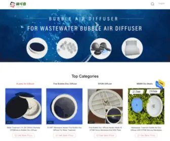 Bubbleairdiffuser.com(Quality Bubble Air Diffuser & Fine Bubble Disc Diffuser factory from China) Screenshot