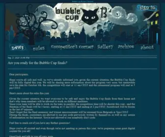 Bubblecup.org(Bubble Cup) Screenshot