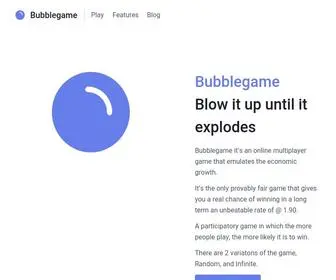 Bubblegame.io(Blow it up) Screenshot