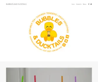 Bubblesandducktails.com(Bubbles and Ducktails) Screenshot