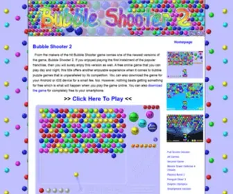 Bubbleshooter2.co(Bubble Shooter 2) Screenshot
