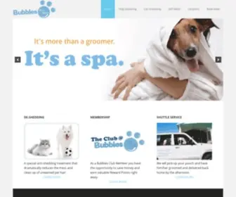 Bubblespetspa.com(Bubbles Pet Spa) Screenshot