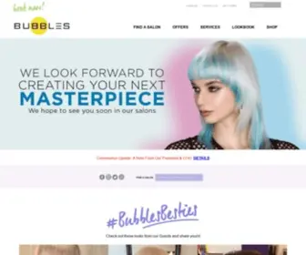 Bubblessalons.com(Bubbles Salons) Screenshot