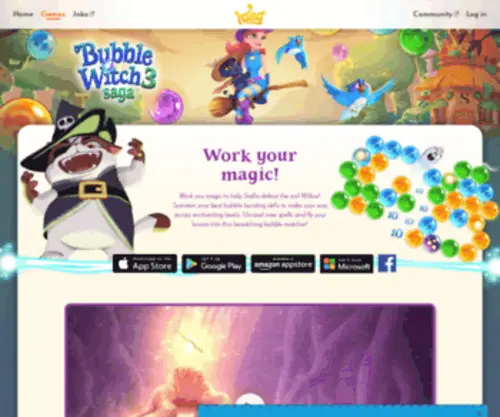 Bubblewitch3Saga.com(Bubblewitch3Saga) Screenshot