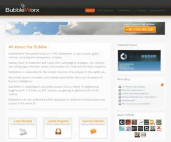 Bubbleworx.com(E-business solutions) Screenshot