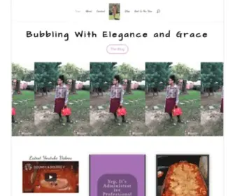 Bubblingwitheleganceandgrace.com(Bubbling with Elegance and Grace) Screenshot