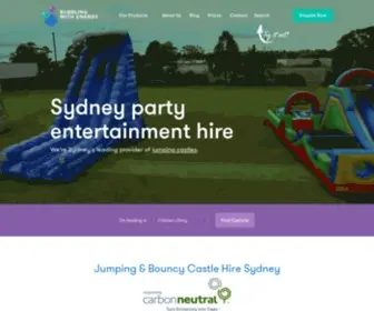 Bubblingwithenergy.info(Bouncy Castle Hire Sydney) Screenshot
