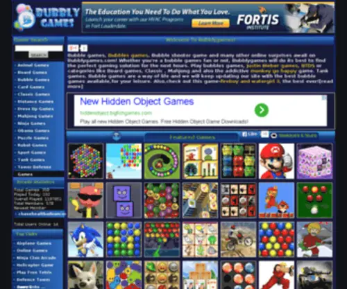 Bubblygames.com(Play bubble game) Screenshot