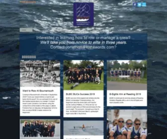 Bubc.co.uk(Home of rowing for Bournemouth University) Screenshot