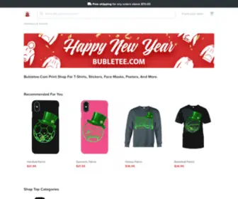 Bubletee.com(Print shop for T) Screenshot