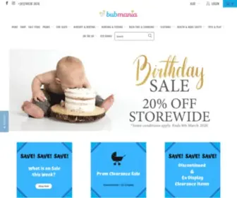 Bubmania.com.au(Bubmania) Screenshot