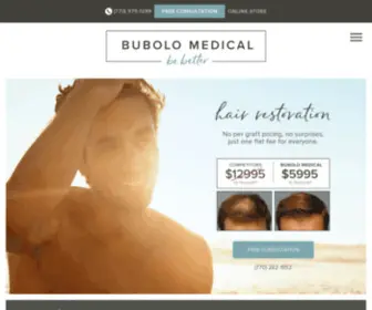 Bubolohair.com(Bubolo Hair Restoration) Screenshot