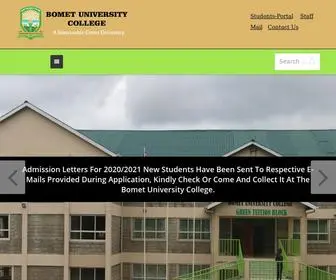 Buc.ac.ke(Bomet University College) Screenshot