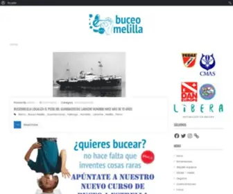 Buceomelilla.com(Club de buceo en Melilla y el Cabo Tres Forcas) Screenshot