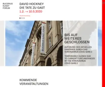 Buceriuskunstforum.de(Bucerius Kunst Forum) Screenshot