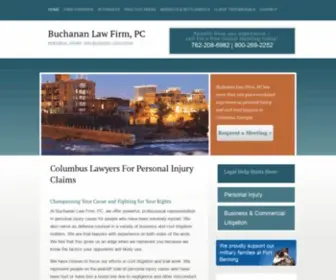 Buchananland.com(Columbus GA Personal Injury Attorneys) Screenshot