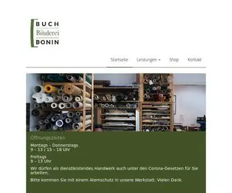 Buchbinderei-Bonin.de(Buchbinderei Bonin) Screenshot