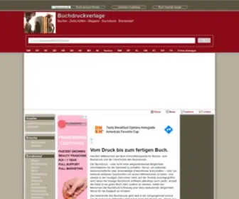 Buchdruckverlage.de(Vom Druck bis zum fertigen Buch) Screenshot