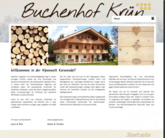 Buchenhof-Kruen.de(Urlaub zwischen Zugspitze und Karwendel) Screenshot